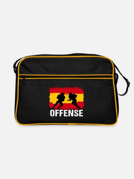 American Football Spain Offense - Retro Bag - black/gold - Front