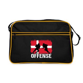 American Football Denmark Offense - Retro Bag - black/gold - Front