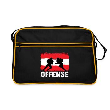 Football américain Autriche Offensive - Sac Retro - noir/or - Devant