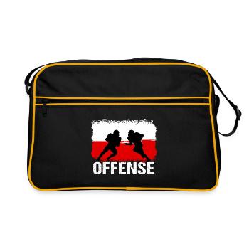 Football américain Pologne Offensive - Sac Retro - noir/or - Devant