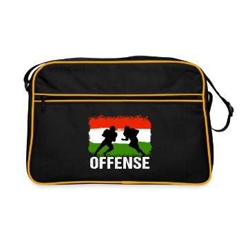 Football américain Hongrie Offensive - Sac Retro - noir/or - Devant