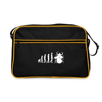Drummer Evolution - Retro Tasche - Schwarz/Gold - Vorne