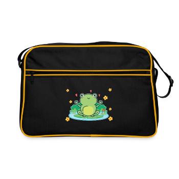 grenouille - Sac Retro - noir/or - Devant