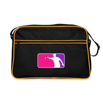 Petanque Boule Petanca Style Major League Rose - Sac Retro - noir/or - Devant