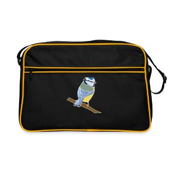 mésange - Sac Retro - noir/or - Devant