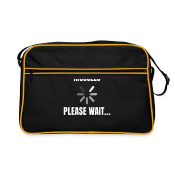 POWERLIFTING : Installing muscles - Sac Retro - noir/or - Devant