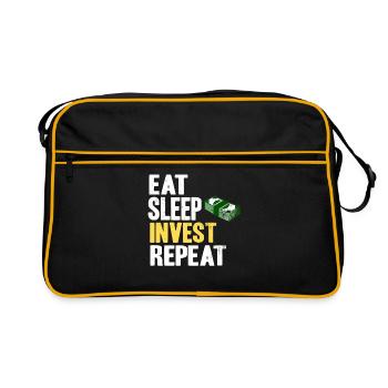 stock market - Retro Bag - black/gold - Front