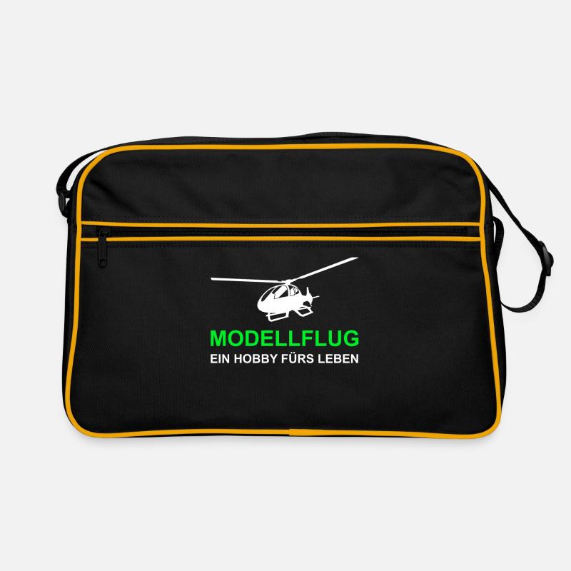 Modellbau Modellflug Hubschrauber Retro Tasche