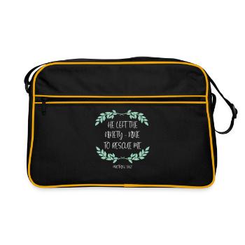 Il a quitté le 99 pour me sauver Matthew Christian - Sac Retro - noir/or - Devant
