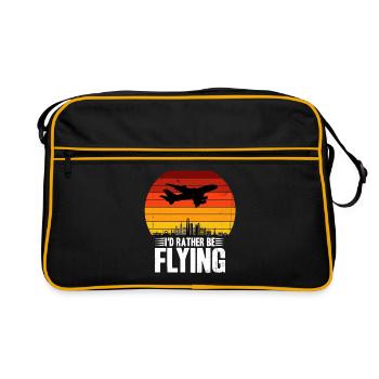 airplane - Retro Bag - black/gold - Front