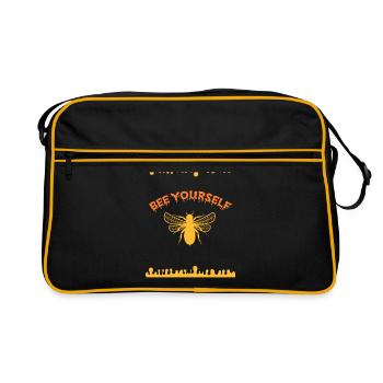 Bee Yourself Beekeeper Beekeeper Honey Bee - Retro Bag - black/gold - Front