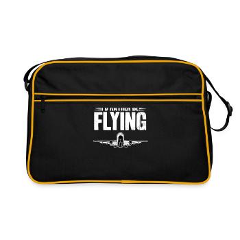 Airplane - Retro Bag - black/gold - Front