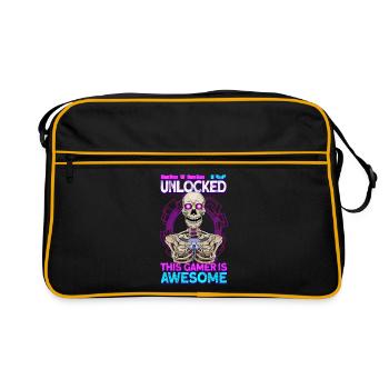 jeu de joueur 18e anniversaire jeux vidéo de jeu - Sac Retro - noir/or - Devant