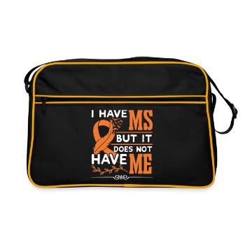 Multiple Sklerose Awareness - Retro Tasche - Schwarz/Gold - Vorne