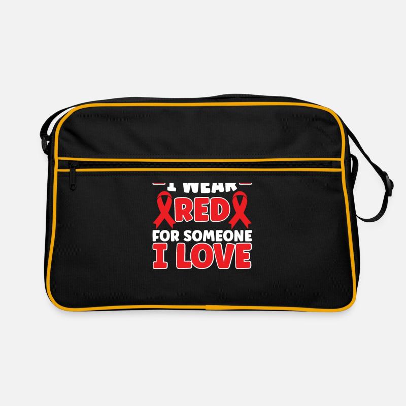 Herzerkrankungen Retro Tasche