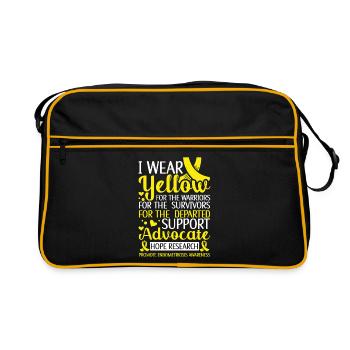 Endométriose - Sac Retro - noir/or - Devant