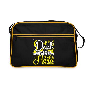 Endométriose - Sac Retro - noir/or - Devant