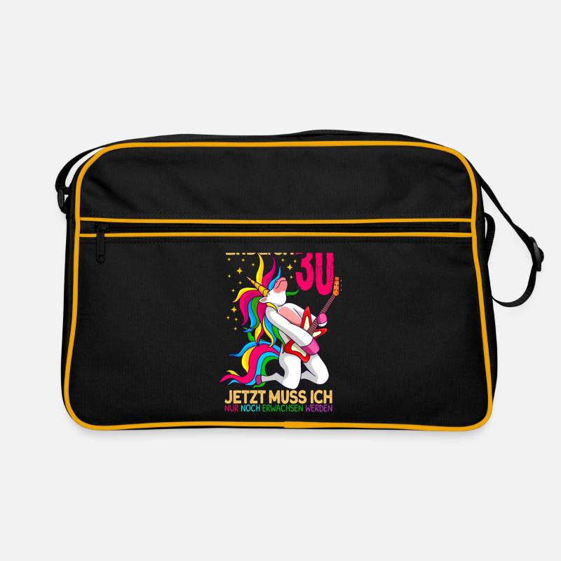 endlich 30 erwachsen Einhorn 30. Geburtstag Retro Tasche