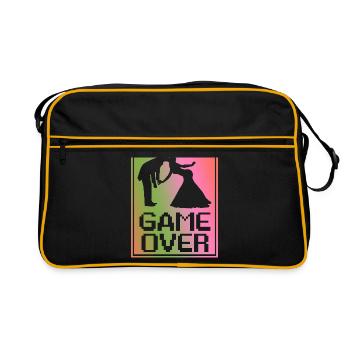 Mariage - jeu terminé. Le jeu est terminé. - Sac Retro - noir/or - Devant