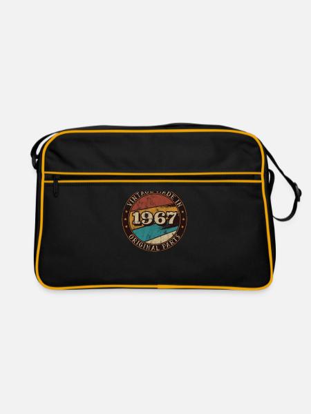 1967 Geburtstag Vintage Geschenkidee - Retro Tasche - Schwarz/Gold