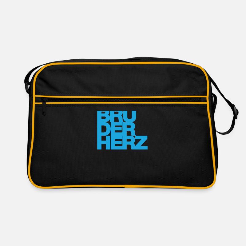 Bruderherz Bester Bruder der Welt Geschenkidee Retro Tasche
