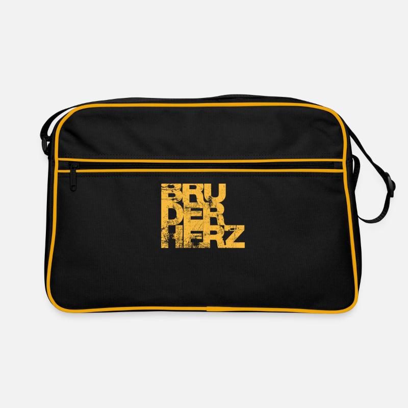 Bruderherz Bester Bruder der Welt Geschenkidee Retro Tasche