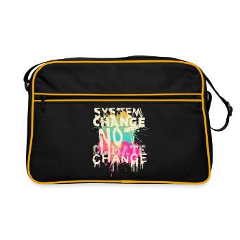 Changement de système - pas changement climatique - Sac Retro - noir/or - Devant