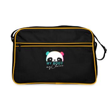 My Body - My Choice - Retro Bag - black/gold - Front