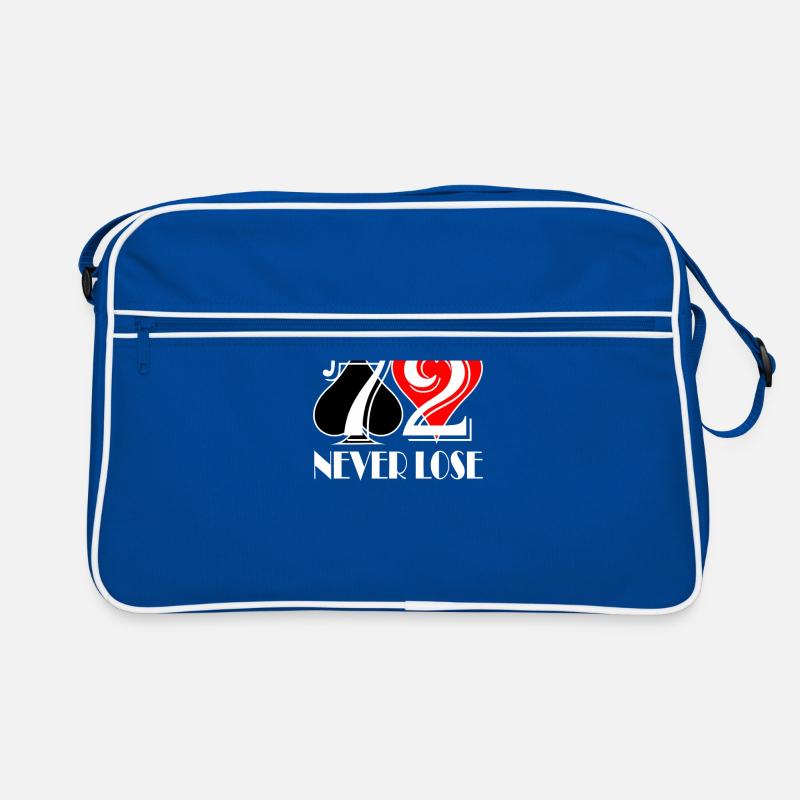 Pokerspruch 72 Never Lose Geschenk Retro Tasche