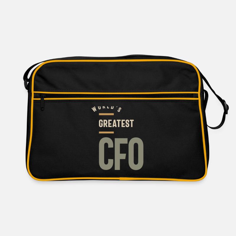 CFO Gift Funny Job Title Profession - Retro Bag - black/gold
