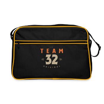 32nd Birthday Team 32 Years Old - Retro Bag - black/gold - Front