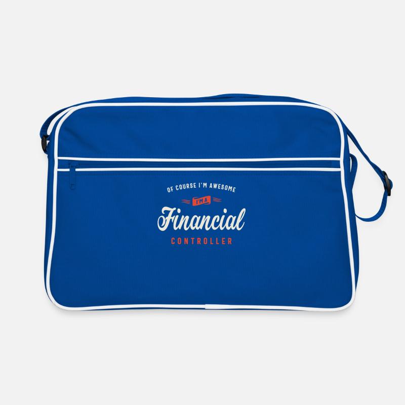 Of Course I Am Awesome I'm a Financial Controller Retro Bag