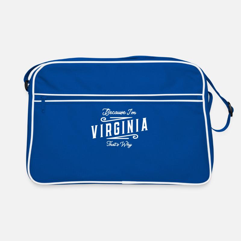 Because I'm Virginia That's Why Personalized Name Retro Bag