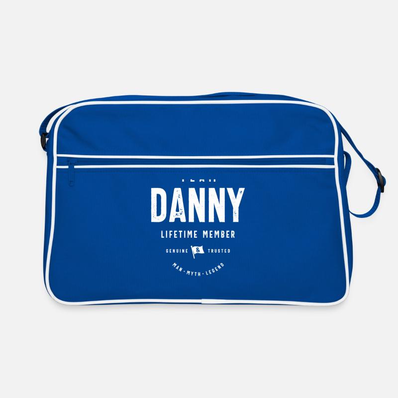 Team Danny Lifetime Mitglied Personalisierter Name Retro Tasche