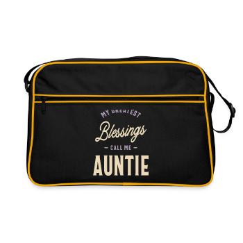 Funny Auntie - Retro Bag - black/gold - Front