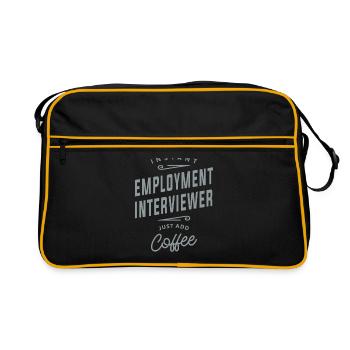 Employment Interviewer Funny Job Occupation - Retro Bag - black/gold - Front