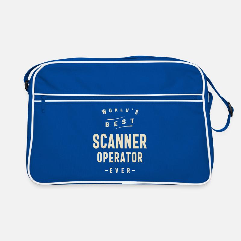 Scanner Operator Job Title Profession Retro Bag