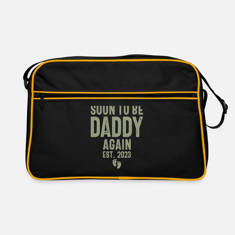 Soon to be Daddy Again Est. 2023 - Father's Day Retro Bag