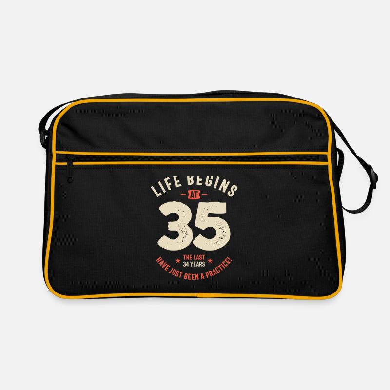 Das Leben beginnt mit 35, die letzten 34 Jahre Praxis - 35. Retro Tasche