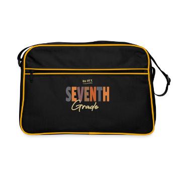 Oh Hey Seventh Grade, Back To School - Retro Bag - black/gold - Front