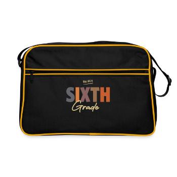Oh Hey Sixth Grade, Back To School - Retro Bag - black/gold - Front