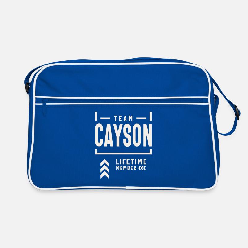 Team Cayson Lebenslanges Mitglied Lustiger Name Cayson Retro Tasche