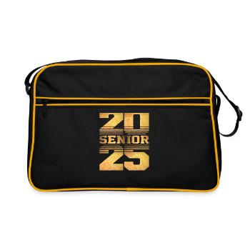 Class of 2025 Graduation - Senior 2025 - Retro Bag - black/gold - Front