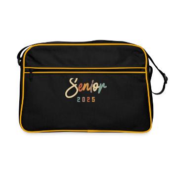 Class of 2025 Graduation - Senior 2025 - Retro Bag - black/gold - Front