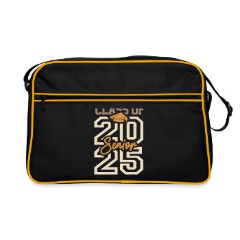 Senior 2025 Class of 2025 Graduation - Retro Bag - black/gold - Front