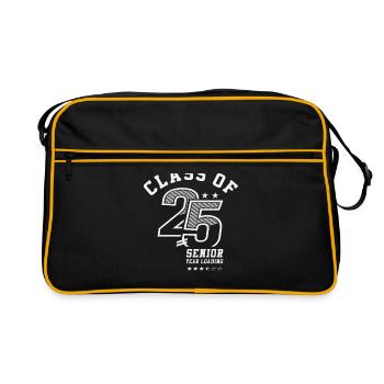 Class of 2025 Senior Year Loading - Senior 2025 - Retro Bag - black/gold - Front