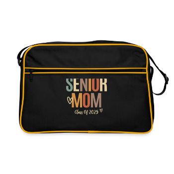 Seniors Graduation 2025 - Class of 2025 Senior Mom - Retro Bag - black/gold - Front