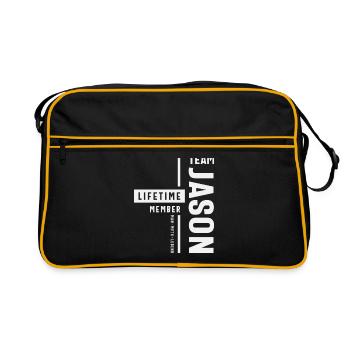 Team Jason Lifetime Member Funny Name Jason - Retro Bag - black/gold - Front