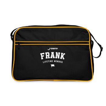 Team Frank Lifetime Member Funny Name Frank - Retro Bag - black/gold - Front