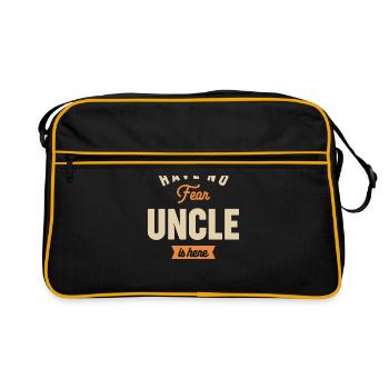 Have No Fear Uncle Is Here - Retro Bag - black/gold - Front